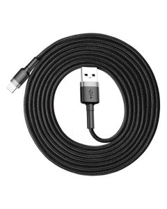 BASEUS cafule Cable USB For iPhone Lightning 1.5A CALKLF-CG1 2m Gray-Black