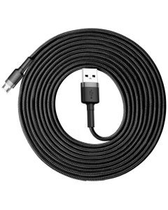 BASEUS cable USB A to Micro USB 2 4A Cafule CAMKLF-HG1 3 m black gray
