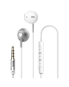 BASEUS Encok Wired Earphone H06 Silver NGH06-0S