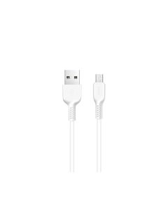 HOCO Flash charging data cable for Micro  X20 1 metr white