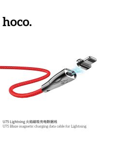 HOCO Blaze magfor iPhonetic charging data cable  for  iPhone Lightning 8-pin U75 red