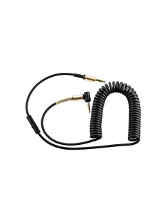 HOCO cable audio AUX Jack 3 5mm Spring (with Mic) UPA02 black