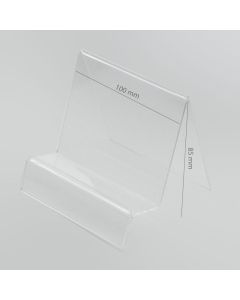 Plexi Vertical Holder with Place for Price (Navi/Tablet)