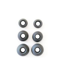 Rubbers for Earphones (3 Size in Set) black