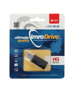 Portable Memory Pendrive Imro Black 8GB