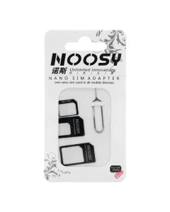 Adapters Nano SIM/Micro  Micro Sim and Nano/Sim (NOOSY 3in1) black