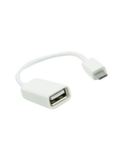Adapter OTG USBdoA do Micro USB white
