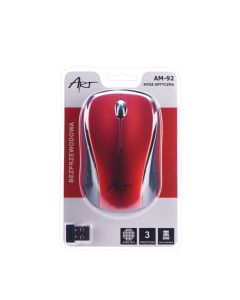 ART wireless computer mouse 2400 dpi AM-92 red