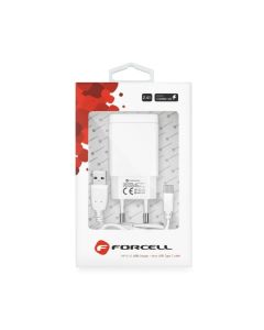 Travel Charger FORCELL with USB socket type-C - 2 4A 18W with Quick Charge 3.0 function