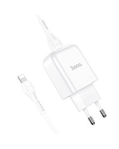 HOCO travel charger USB + cable for Lightning 8-pin 2A N2 Vigour white