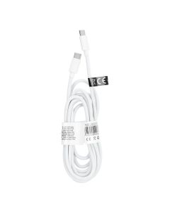 Cable Type C toType C Power Delivery PD 60W 3A C293 white 2 meter