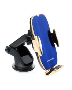 Car holder with wireless charging automatic sensor + magnetic adapters HS2 15W gold