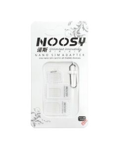 Adapters Nano SIM/Micro  Micro Sim and Nano/Sim (NOOSY 3in1) white