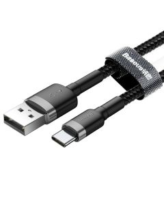 BASEUS cable USB Cafule to Type C 2A CATKLF-UG1 3m Gray-Black
