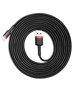 BASEUS cafule Cable USB For iPhone Lightning 8-pin 2A CALKLF-R91 3 meter Red-Black