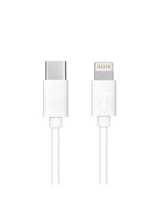 Cable Type C to iPhone Lightning 8-pin  Power Delivery PD27W 3A C291 white 1 meter BOX