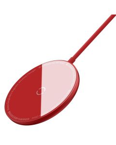 BASEUS wireless charger Simple Mini Magnetic 15W for MagSafe Iphone red WXJK-H09