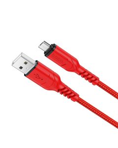 HOCO cable USB A to Micro USB 2 4A X59 1 m red
