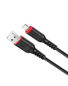 HOCO cable USB to iPhone Lightning 8-pin 2 4A VICTORY X59 1 m black