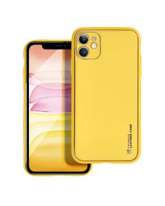 Forcell LEATHER Case for IPHONE 11 ( 6 1 ) yellow