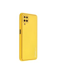 Forcell LEATHER Case for SAMSUNG Galaxy A12 yellow