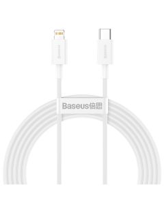 BASEUS cablel Type C for Apple Lightning 8-pin PD20W Power Delivery Superior Series Fast Charging CATLYS-C02 2 meter white