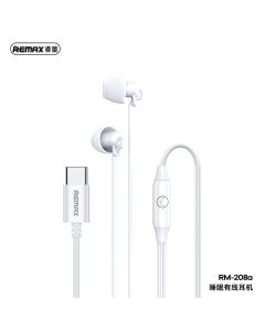 REMAX wired earphones Sleep for Type C RM-208a white