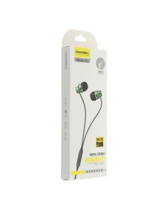 Wired earphones with micro Jack 3 5mm PA-E73 green