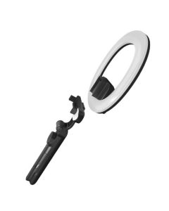 Selfie stick LED RING tripod + remote control black SSTR-18