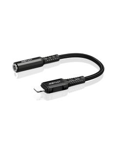 ACEFAST cable audio to iPhone Lightning 8-pin - Jack 3 5mm (female) MFI aluminum alloy C1-05 18 cm black