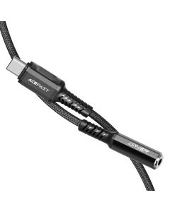 ACEFAST cable audio Type C - Jack 3 5mm (female) aluminum alloy C1-07 18 cm black
