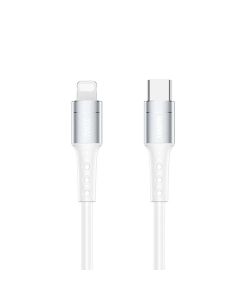 REMAX cable TYPE C to  Apple Lightning 8-pin Power Delivery PD20W Chaining Fast Charging RC-198i white