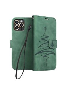 MEZZO Book case for IPHONE 13 PRO MAX christmas tree green