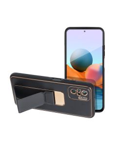 Forcell LEATHER Case Kickstand for XIAOMI Redmi NOTE 10 / 10S black