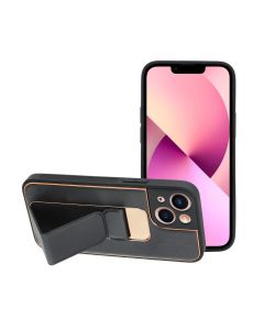 Forcell LEATHER Case Kickstand for IPHONE 13 MINI black