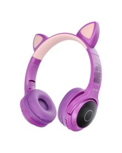Headphones wireless CAT EAR model XY-203 purple