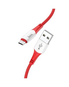 HOCO cable USB  to Micro USB 2 4A X70 1 m red