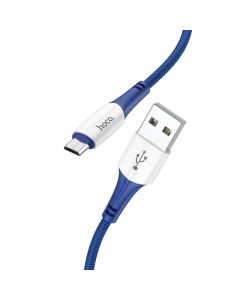 Hoco cable USB  to Micro 2 4A Ferry X70 1m blue