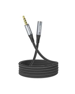 HOCO cable 3.5mm audio extension cable male to female 1m black