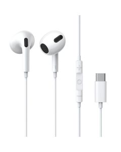 BASEUS wire earphones Type C with microphone ENCOK C17 NGCR010002 white