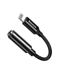 BASEUS adaptor audio/HF from iPhone Lightning 8-pin to Jack 3 5mm (female) CALL3-01 black