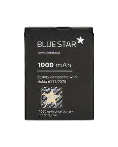 BLUE STAR PREMIUM battery for NOKIA 6111 / 7370 / N76 / 2630 / 2760 / N75 / 2600 Classic 1000 mAh