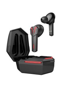 Bluetooth earphones TWS ART AP-TW-G10 GAMING with microphone and docking station with Type C black