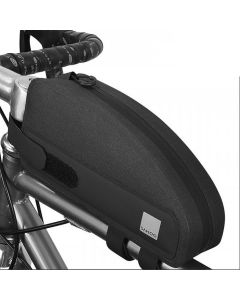 SAHOO bike bag on the bicycle frame with zip 1L 122032 black