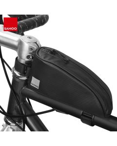SAHOO bike bag on the bicycle frame with zip waterproof 0 3L 122051 black