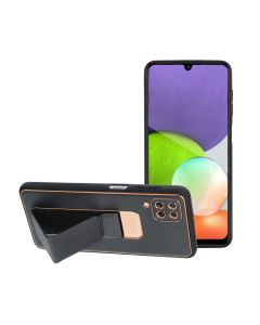 LEATHER Case Kickstand for SAMSUNG Galaxy A13 5G / A04S black