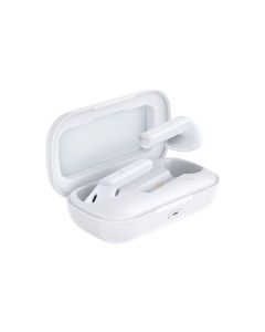 REMAX wireless stereo earbuds TWS-18 with docking station white