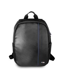 Backpack for laptop / tablet / notebook 16 BMW BMBPCO15CAPNBK black Carbon Navy Stripe