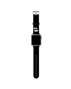 Watch strap for  Apple Watch silicone Karl Lagerfeld HEAD 38/40mm KLAWMSLKK black