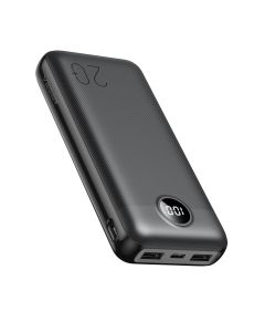 Power Bank VEGER L20S - 20 000mAh LCD Quick Charge PD 20W black (VP2039PD  / W2039PD )